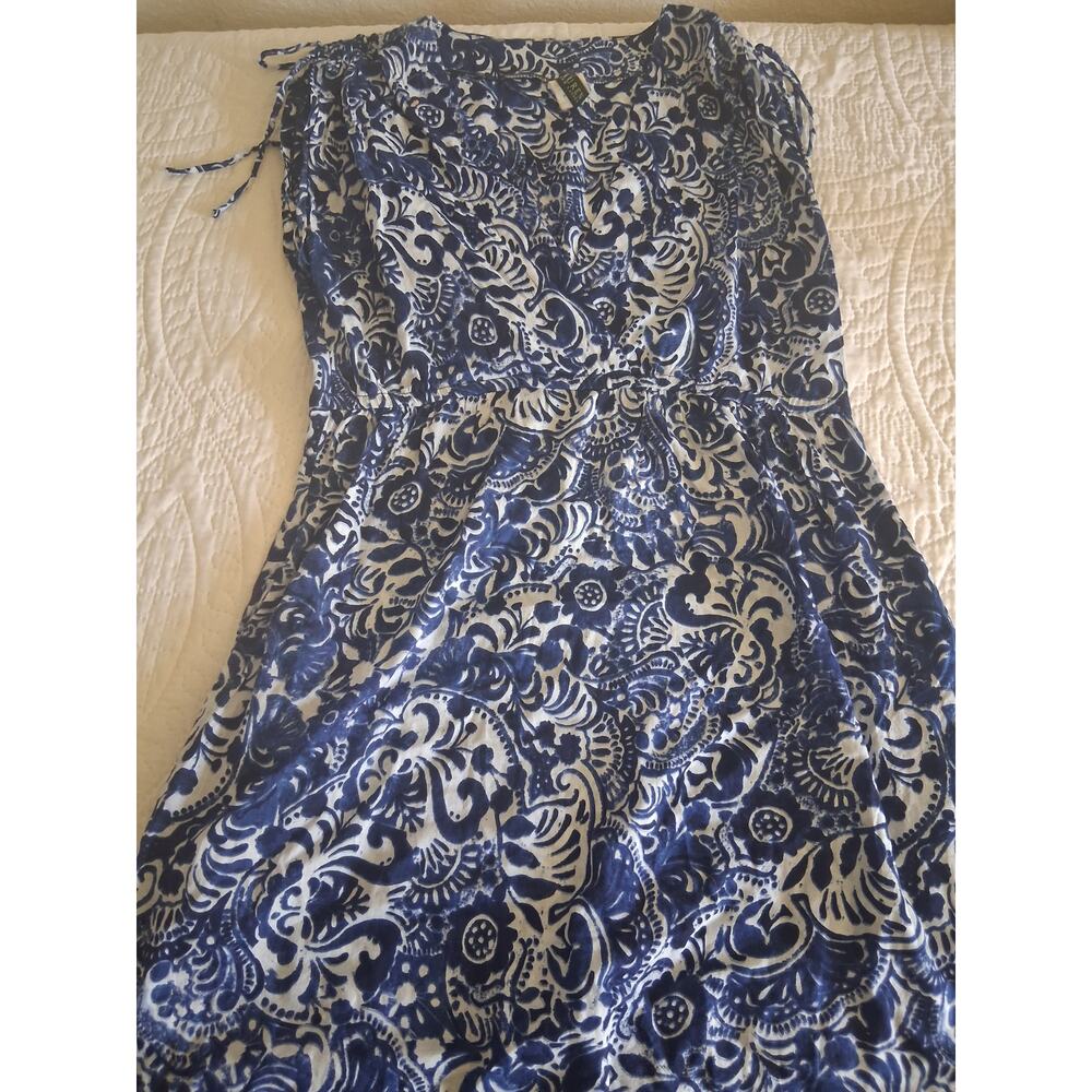 Lauren Ralph Lauren Farrah Crushed Cotton Swim Cover-Up Woman's Size S